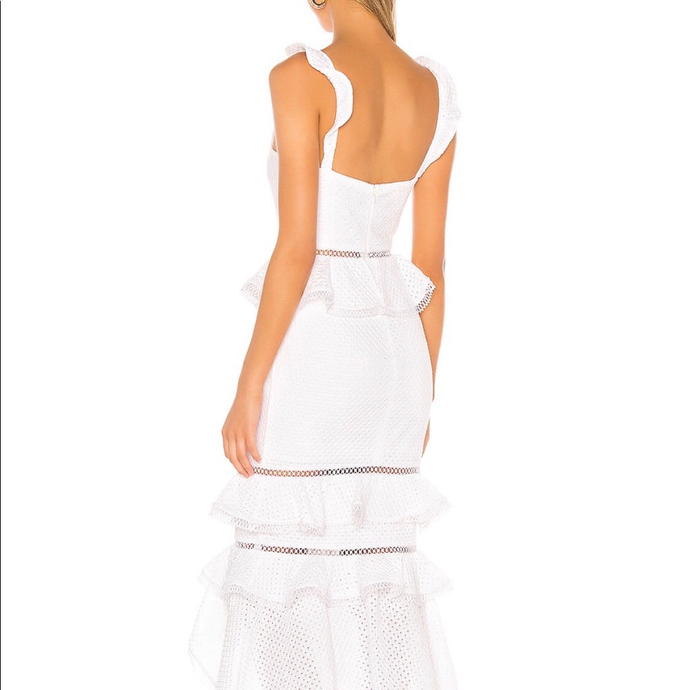 Haze Midi Dress in Ivory